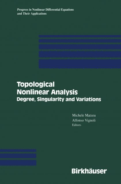 Alfonso Vignoli, Michele Matzeu - Topological Nonlinear Analysis, E-bok