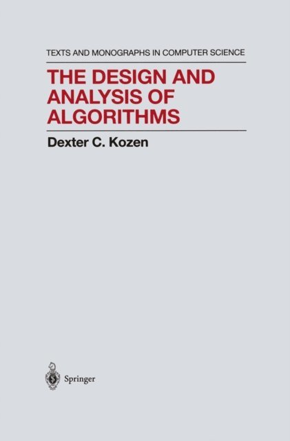 Dexter C. Kozen - Design and Analysis of Algorithms, E-bok