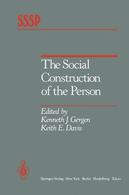 K.E. Davis, K.J. Gergen - Social Construction of the Person, E-bok