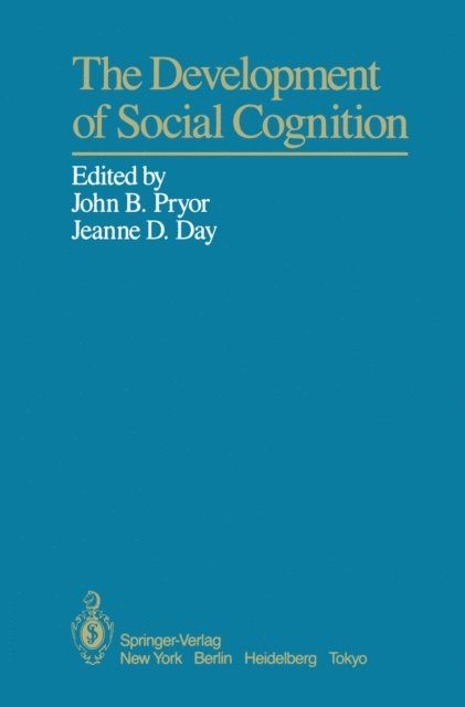 Jeanne D. Day, John B. Pryor - Development of Social Cognition, E-bok