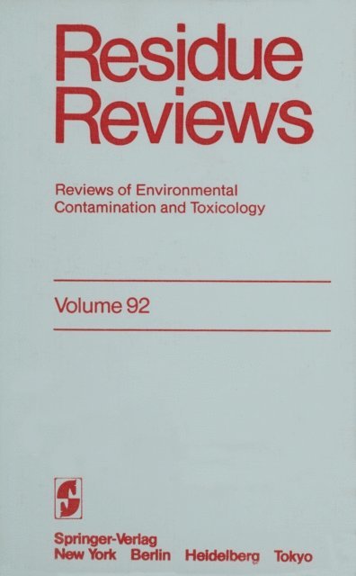 Francis A. Gunther - Residue Reviews, E-bok
