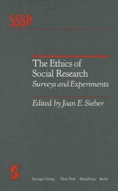 Joan E. Sieber - Ethics of Social Research, E-bok