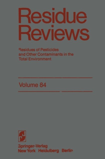 Jane Davies Gunther, Francis A. Gunther - Residue Reviews, E-bok