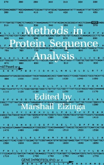 Marshall Elzinga - Methods in Protein Sequence Analysis, E-bok