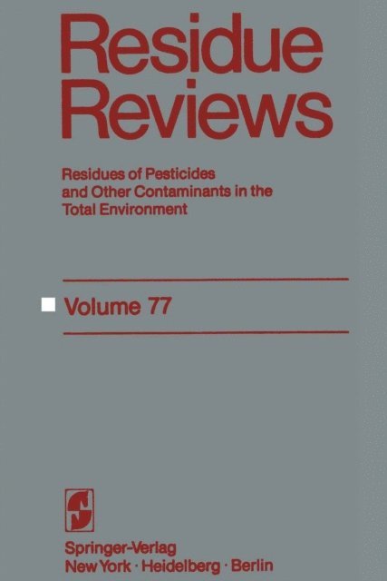 Francis A. Gunther - Residue Reviews, E-bok