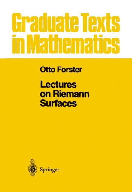 Otto Forster - Lectures on Riemann Surfaces, E-bok
