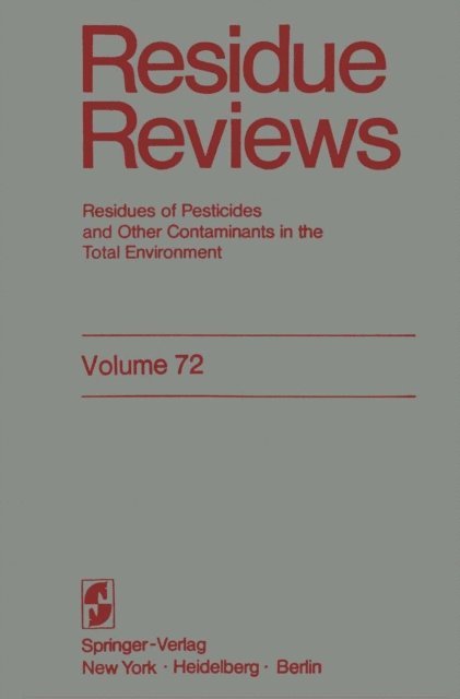 Jane Davies Gunther, Francis A. Gunther - Residue Reviews, E-bok