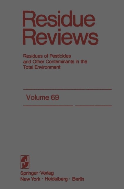 Jane Davies Gunther, Francis A. Gunther - Residue Reviews, E-bok