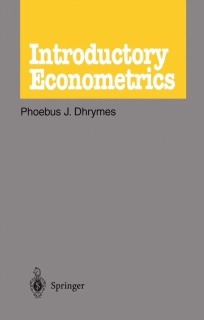 P. J. Dhrymes - Introductory Econometrics, E-bok