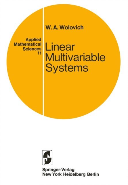 W. A. Wolovich - Linear Multivariable Systems, E-bok