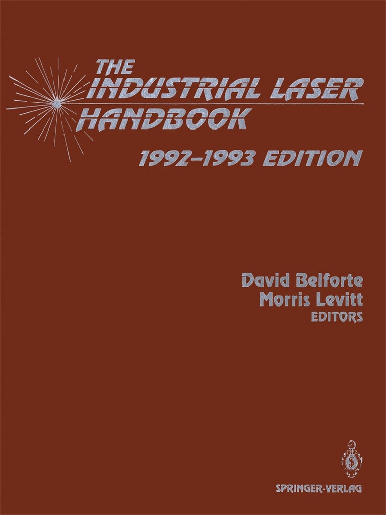 David Belforte, Morris Levitt - Industrial Laser Handbook, Häftad. Tillgänglighet: Lägg i varukorg