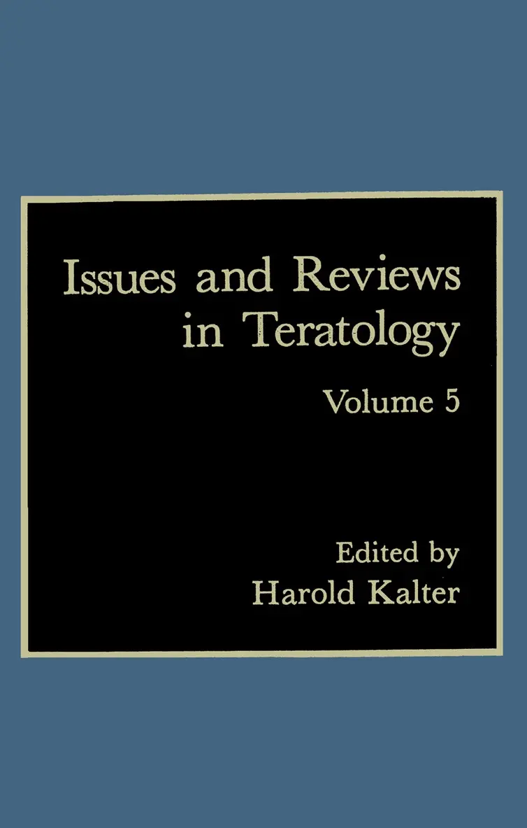 H. Kalter - Issues and Reviews in Teratology, Häftad. Tillgänglighet: Lägg i varukorg