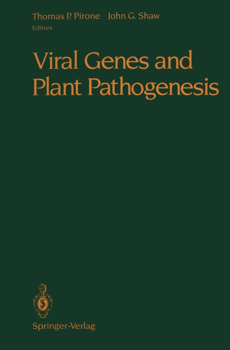 Thomas P. Pirone, John G. Shaw - Viral Genes and Plant Pathogenesis, Häftad. Tillgänglighet: Lägg i varukorg