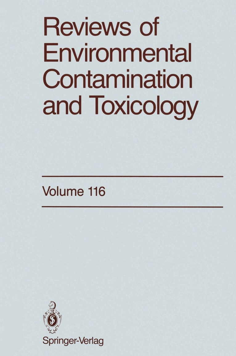 George W. Ware, Herbert N. Niggs, Arthur Bevenue - Reviews of Environmental Contamination and Toxicology, Häftad