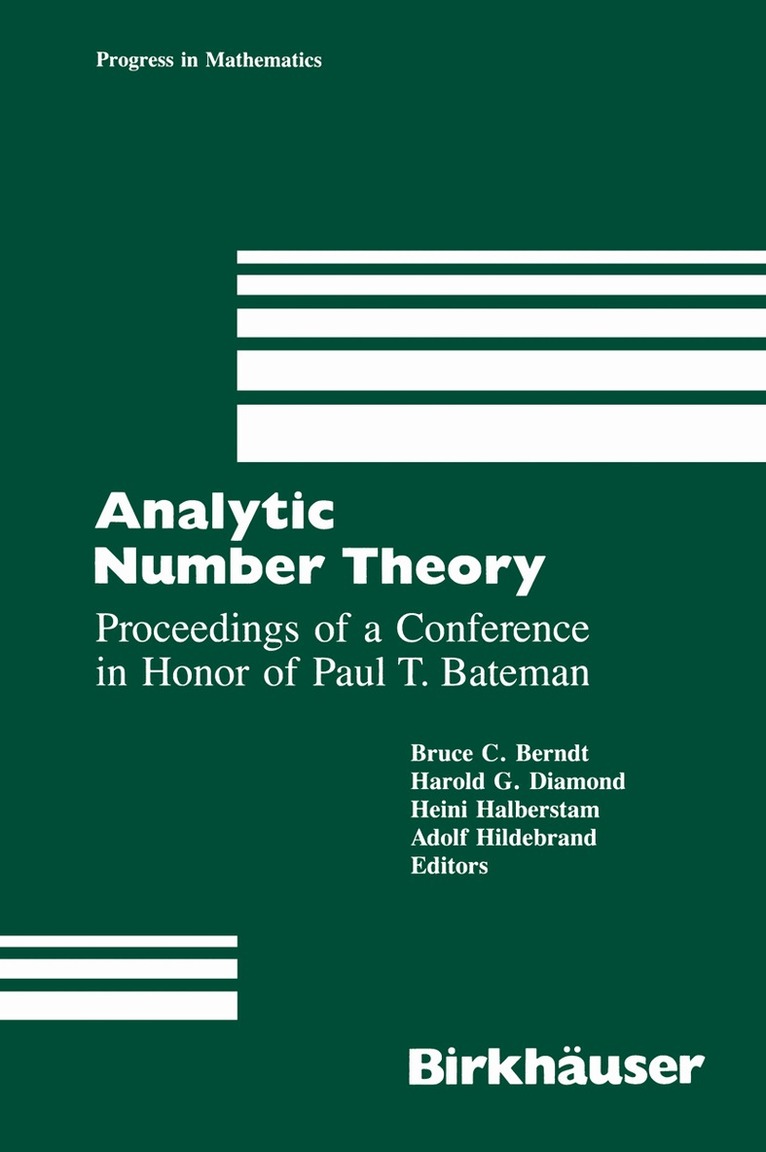 B. Berndt - Analytic Number Theory, Häftad