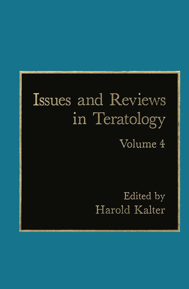 H. Kalter - Issues and Reviews in Teratology, Häftad. Tillgänglighet: Lägg i varukorg