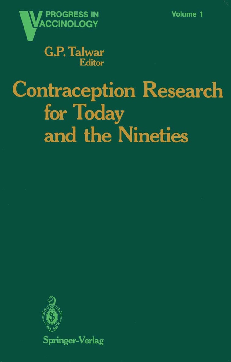 G.P. Talwar - Contraception Research for Today and the Nineties, Häftad