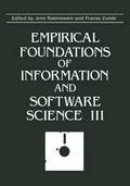 Empirical Foundations of Information and Software Science III