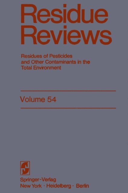 Jane Davies Gunther, Francis A. Gunther - Residue Reviews, E-bok