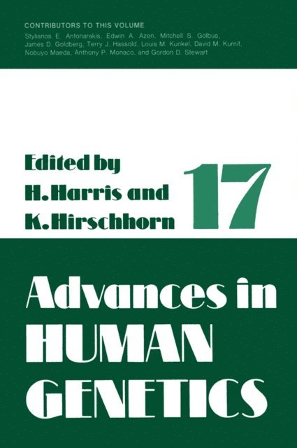Kurt Hirschhorn, Harry Harris - Advances in Human Genetics 1, E-bok