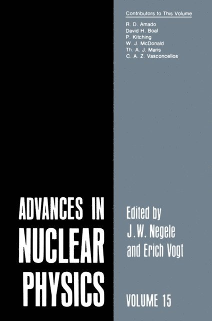 J.W. Negele - Advances in Nuclear Physics, E-bok