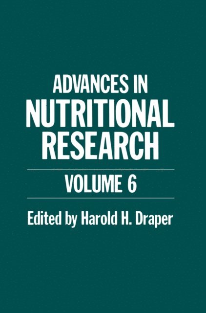 H. Draper - Advances in Nutritional Research, E-bok