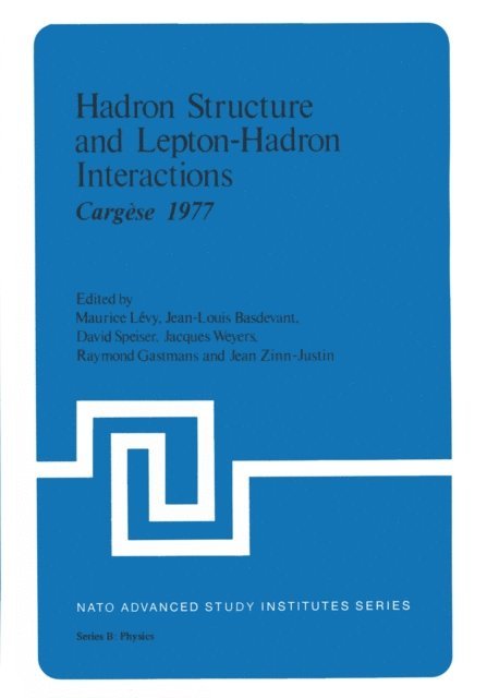 Raymond Gastmans, Jacques Weyers, David Speiser, Jean-Louis Basdevant, Maurice Levy - Hadron Structure and Lepton-Hadron Interactions, E-bok