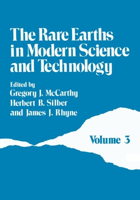 J. McCarthy - Rare Earths in Modern Science and Technology, E-bok
