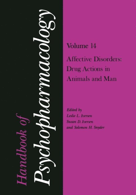 Leslie Iversen - Handbook of Psychopharmacology, E-bok