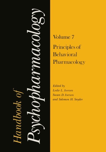 Leslie Iversen - Handbook of Psychopharmacology, E-bok