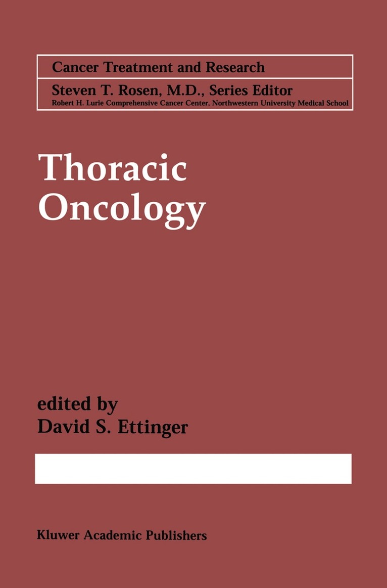 David S. Ettinger - Thoracic Oncology, Häftad