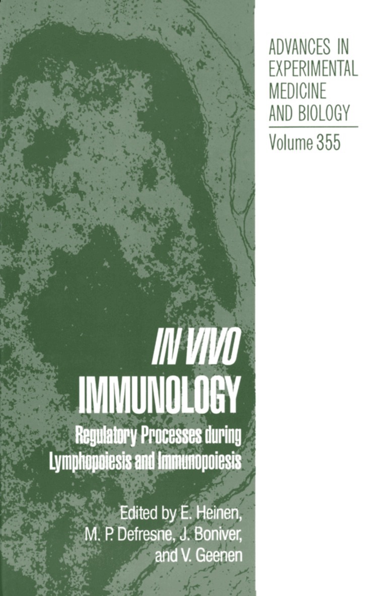 E. Heinen, M.P. Defresne, J. Boniver, V. Geenen - In Vivo Immunology, Häftad