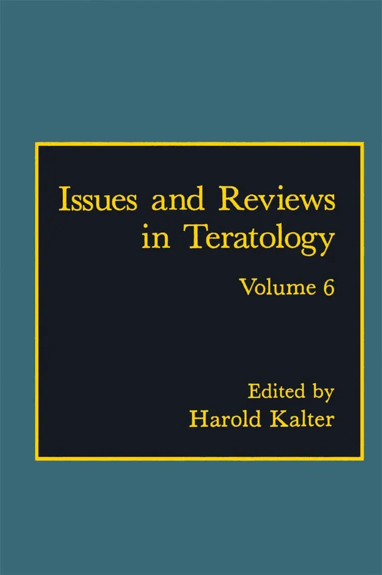 H. Kalter - Issues and Reviews in Teratology, Häftad. Tillgänglighet: Lägg i varukorg