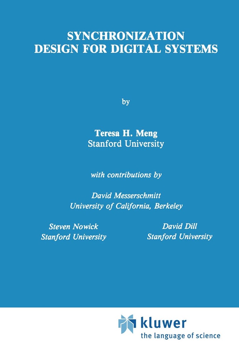 Teresa H. Meng - Synchronization Design for Digital Systems, Häftad