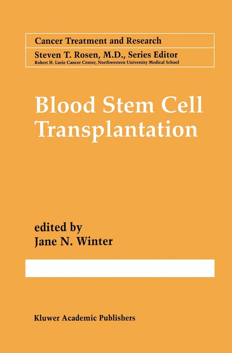 Jane N. Winter - Blood Stem Cell Transplantation, Häftad. Tillgänglighet: Lägg i varukorg