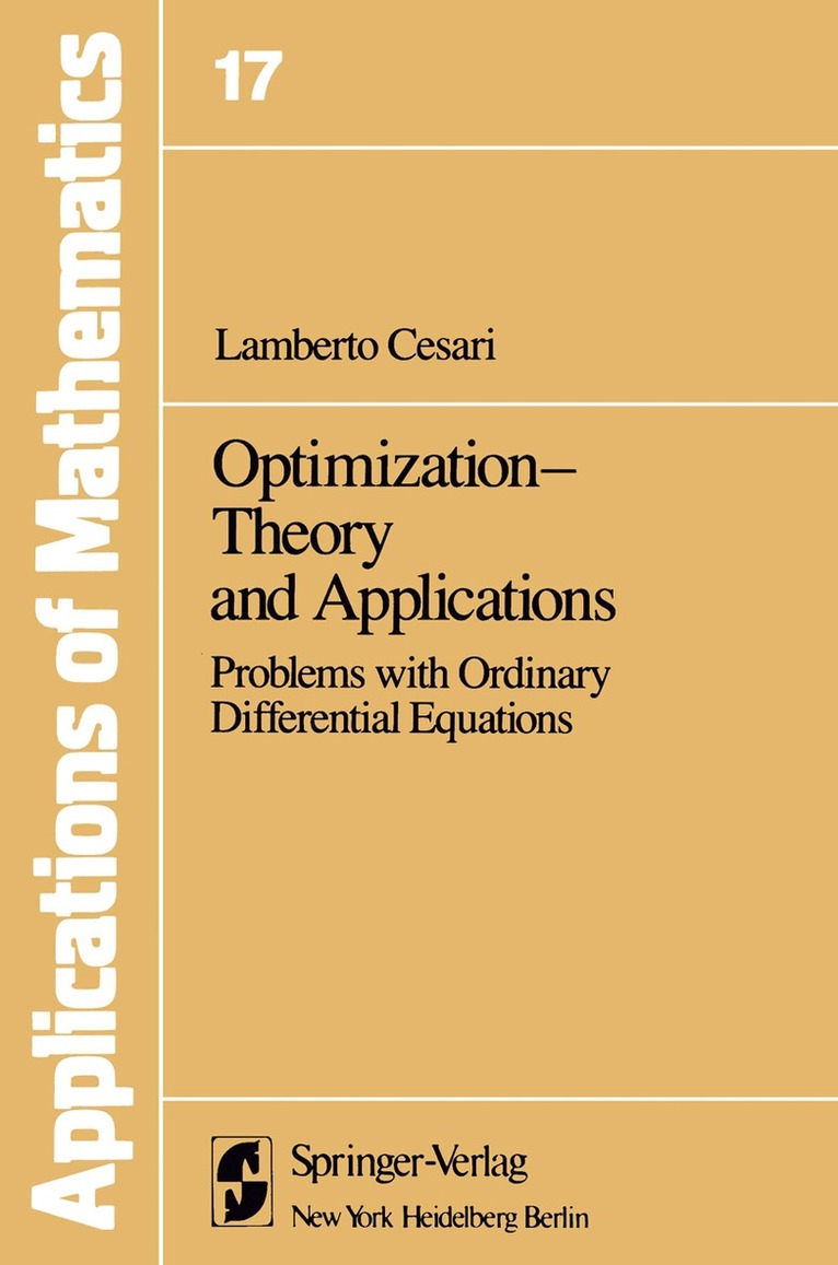 L. Cesari - Optimization—Theory and Applications, Häftad