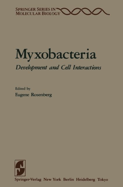 E. Rosenberg - Myxobacteria, E-bok