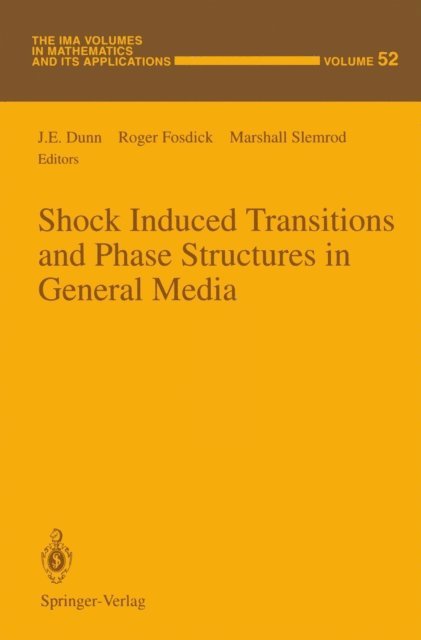 Marshall Slemrod, Roger Fosdick, J.E. Dunn - Shock Induced Transitions and Phase Structures in General Media, E-bok