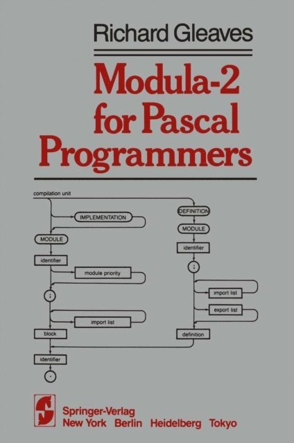 R. Gleaves - Modula-2 for Pascal Programmers, E-bok