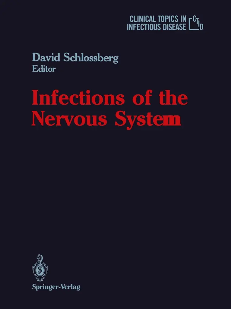 David Schlossberg - Infections of the Nervous System, Häftad. Tillgänglighet: Lägg i varukorg