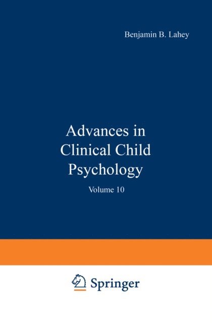 Benjamin Lahey - Advances in Clinical Child Psychology, E-bok