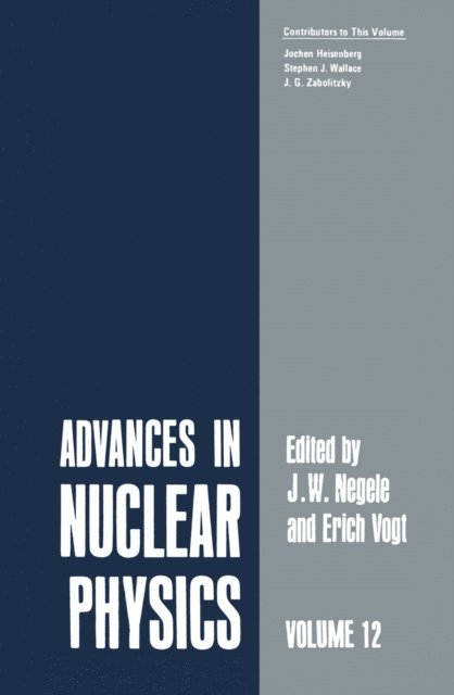 Erich W. Vogt, J.W. Negele - Advances in Nuclear Physics, E-bok