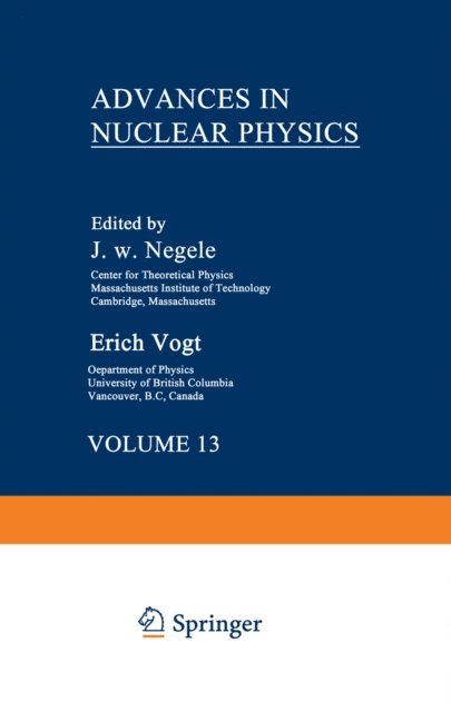 John Negele - Advances in Nuclear Physics, E-bok