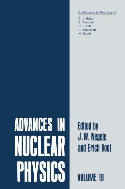 Erich W. Vogt, J.W. Negele - Advances in Nuclear Physics, E-bok