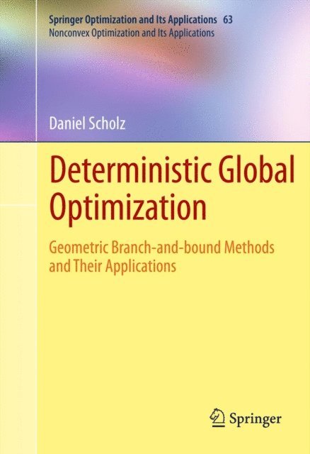 Daniel Scholz - Deterministic Global Optimization, E-bok