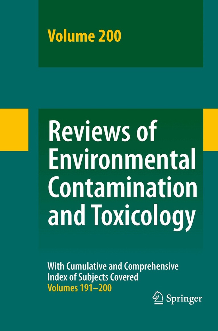 David M. Whitacre - Reviews of Environmental Contamination and Toxicology 200, Häftad