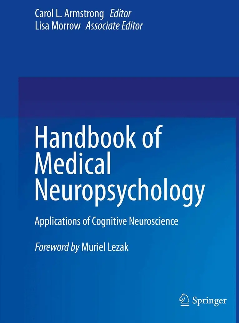 Carol L. Armstrong, Lisa Morrow - Handbook of Medical Neuropsychology, Häftad. Tillgänglighet: Lägg i varukorg