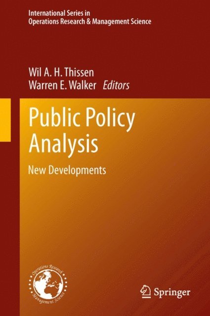 Warren E. Walker, Wil A. H. Thissen - Public Policy Analysis, E-bok