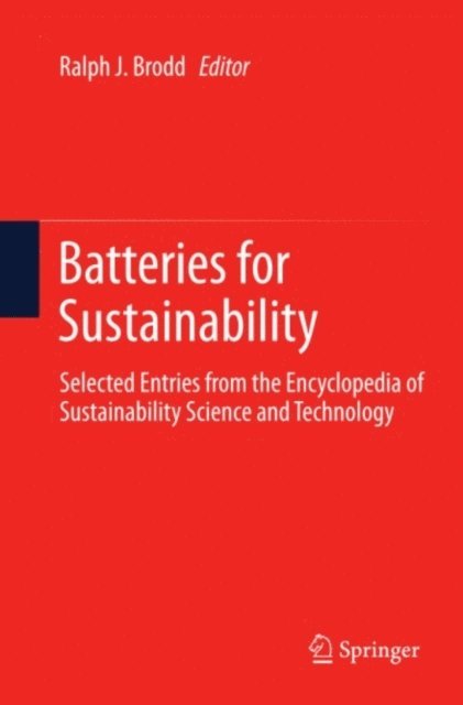 Ralph J. Brodd - Batteries for Sustainability, E-bok. Tillgänglighet: Lägg i varukorg
