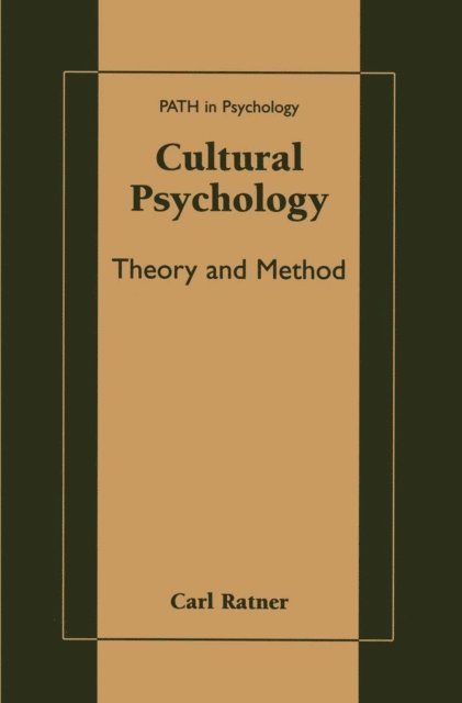 Carl Ratner - Cultural Psychology, E-bok